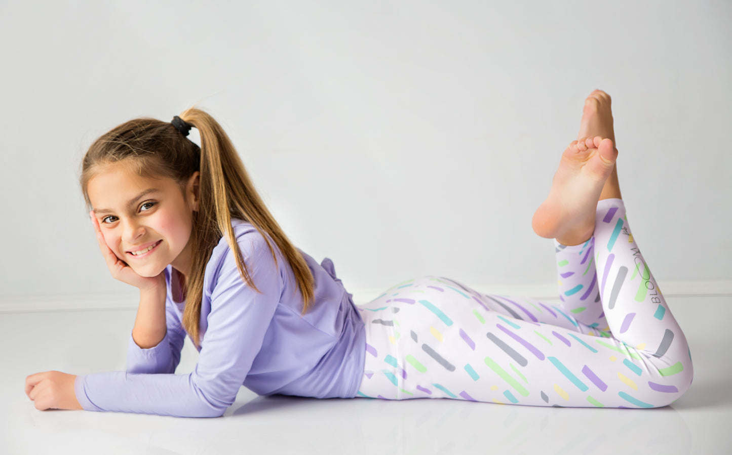 Purple Confetti Leggings