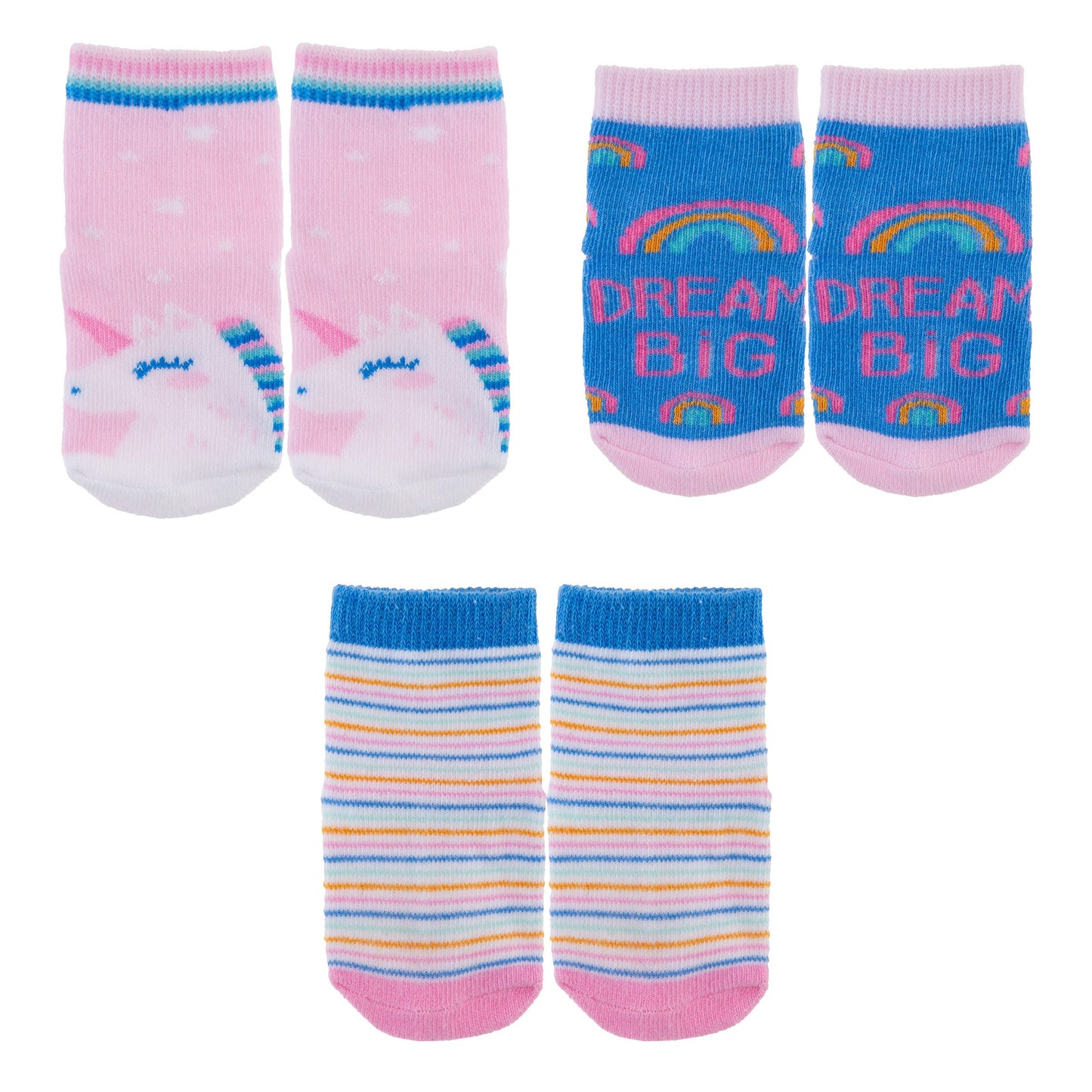 Stephen Joseph Baby Socks 3 Pack (Hanging)