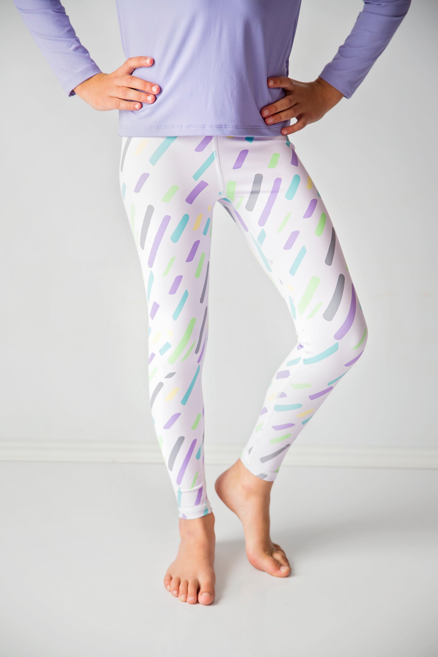 Purple Confetti Leggings