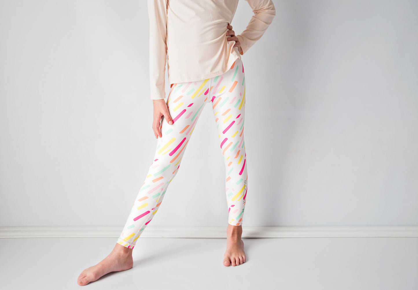 White Confetti Leggings