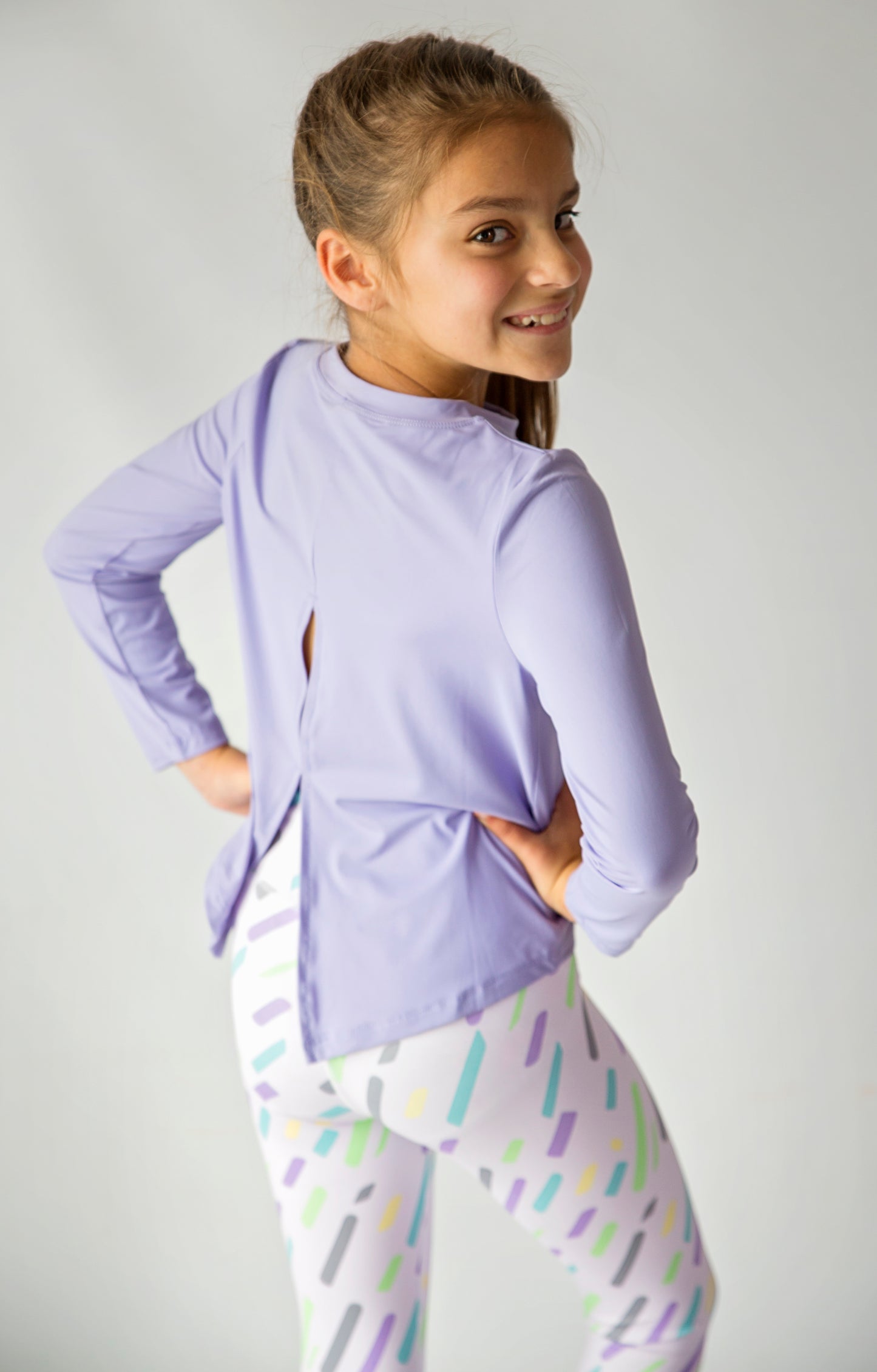 Purple Confetti Leggings