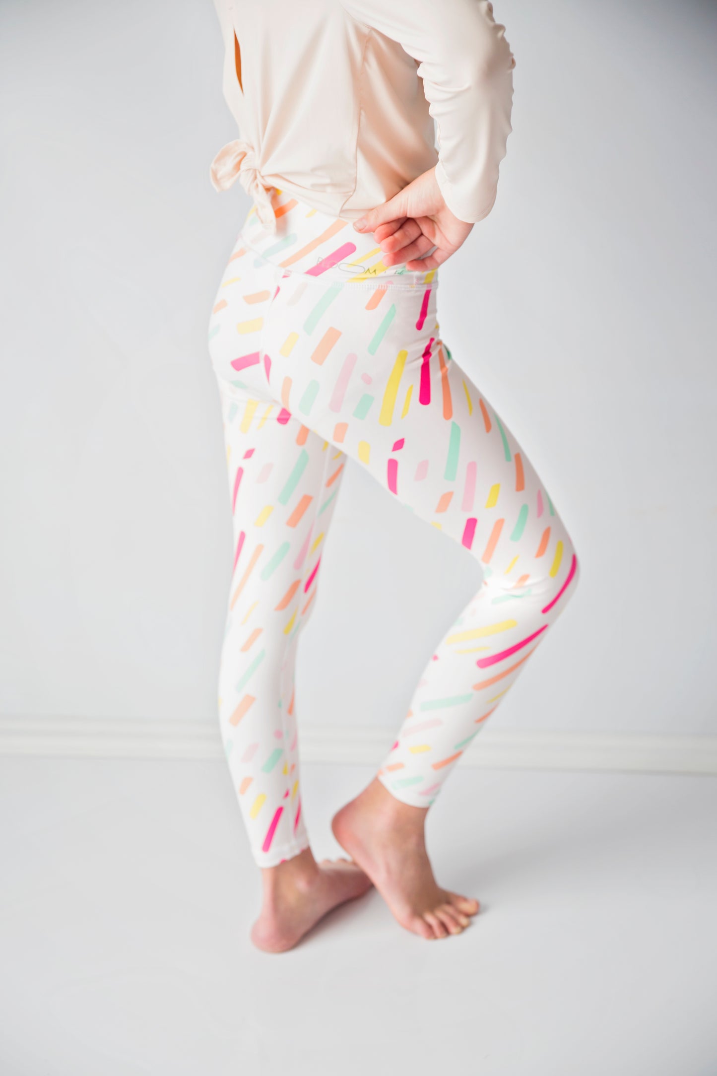 White Confetti Leggings