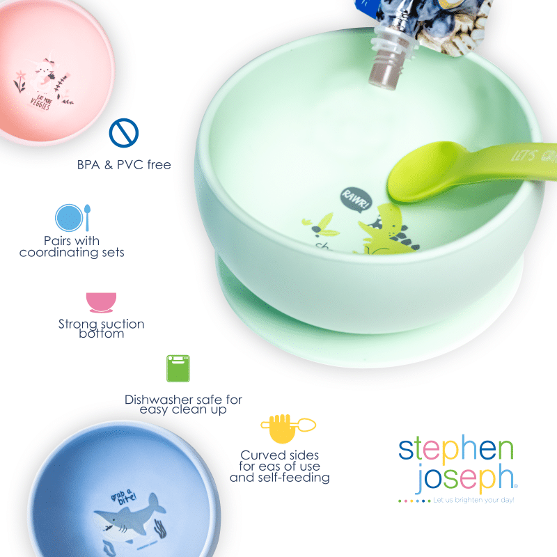 Stephen Joseph Silicone Baby Bowl