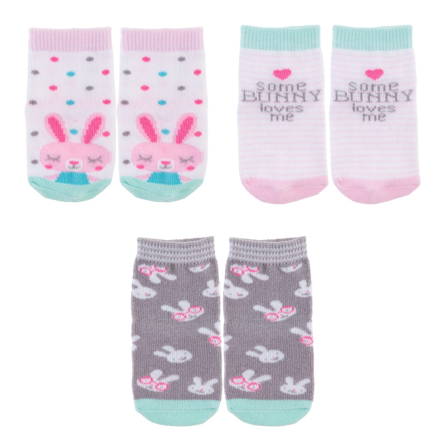 Stephen Joseph Baby Socks 3 Pack (Hanging)