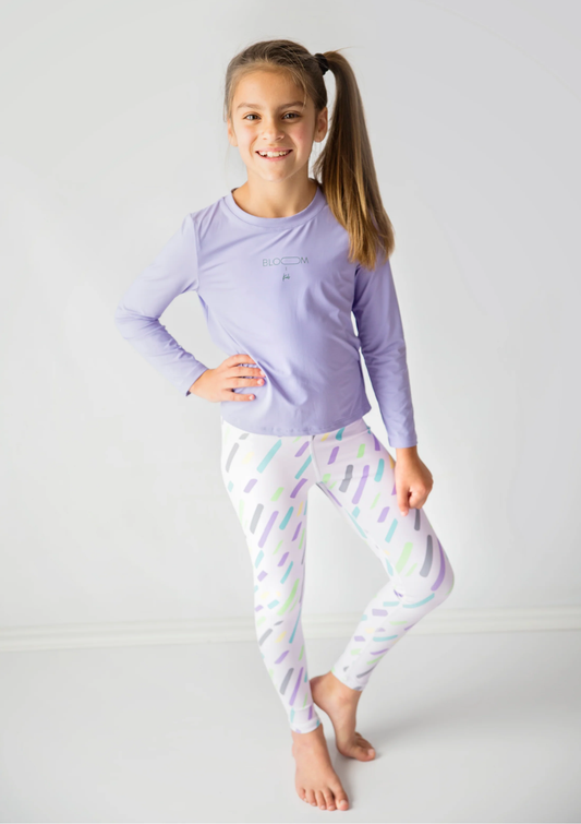 Purple Confetti Leggings