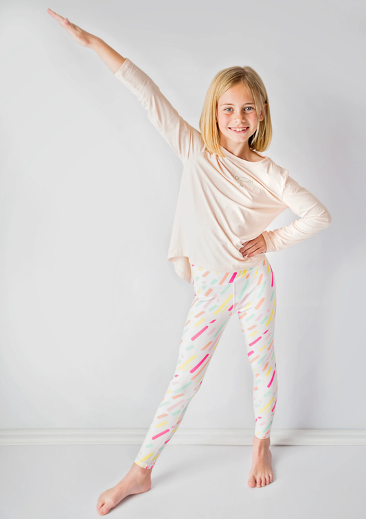 White Confetti Leggings